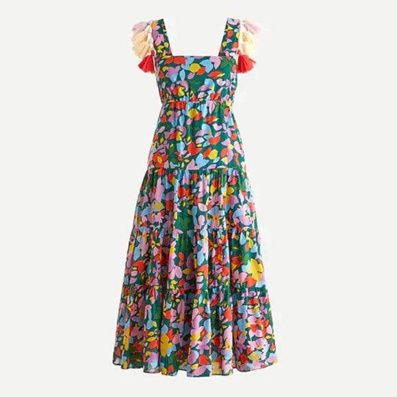 J. Crew Dresses & Skirts - J. Crew Tassel Dress Confetti Floral
